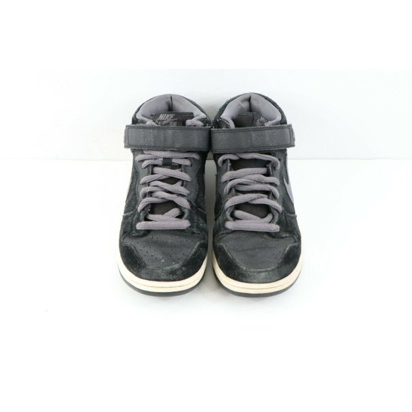 Nike SB Dunk Mid Pro Griptape Leather Skateboard Shoes Sneakers Black